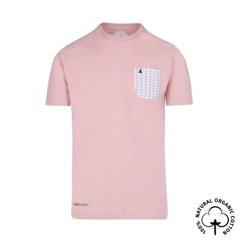 CAMISETA CON BOLSILLO ROSA