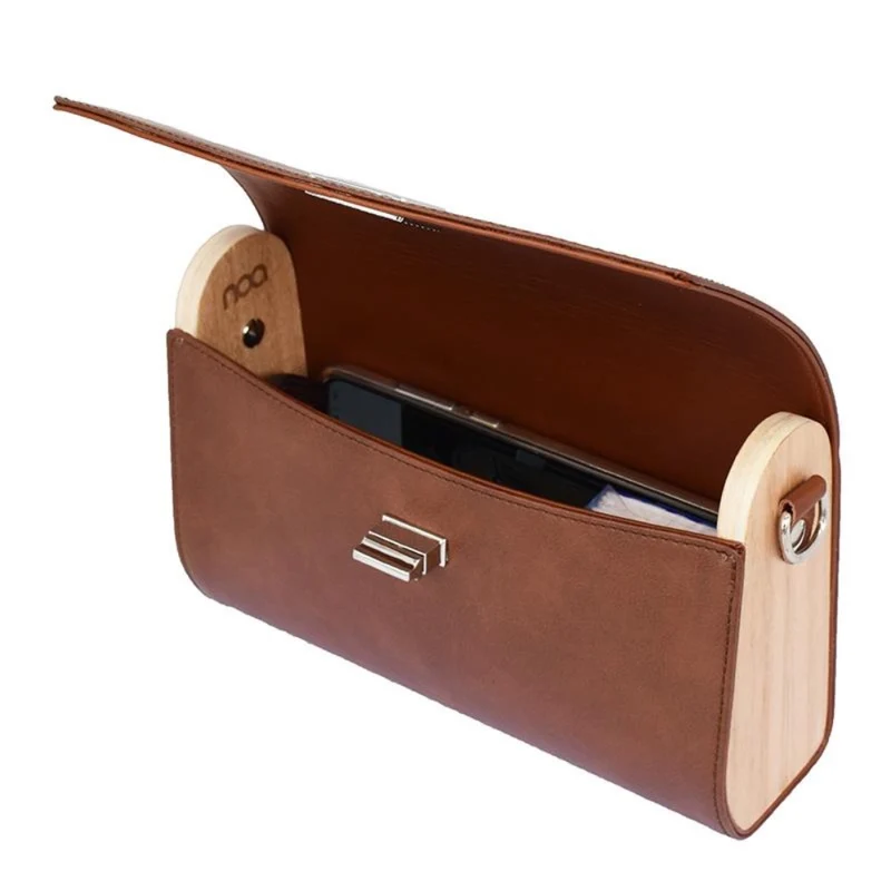 BOLSO MADERA S. SHOULDER NOA MARRON
