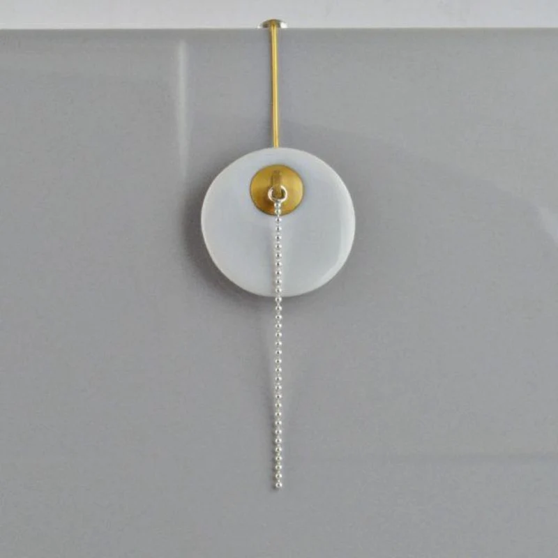 PENDIENTE TAPÓN BAÑERA PORCELANA Y ORO