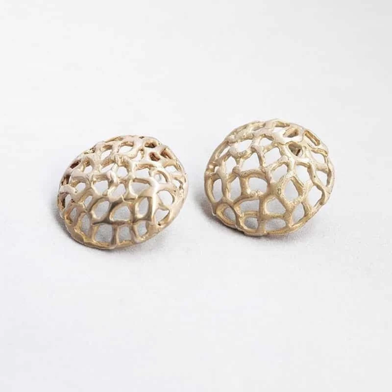 PENDIENTES LATÓN CHAPADO ORO