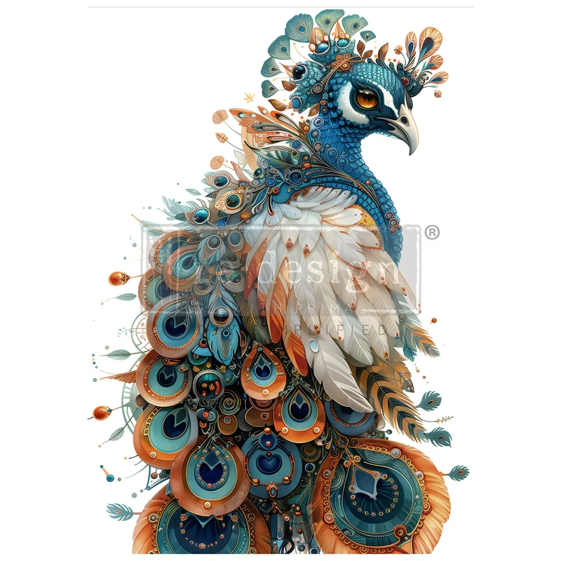 A1 Papel Decoupage Re Design With Prima - Steamwing Majesty