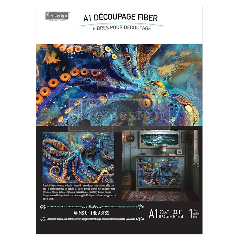 A1 Papel Decoupage Re Design With Prima - Arms of the Abyss