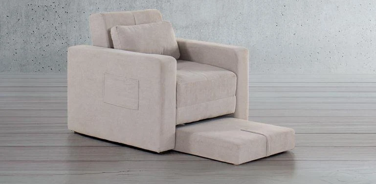 PEKIN SILLÓN CAMA GRIS TOPO