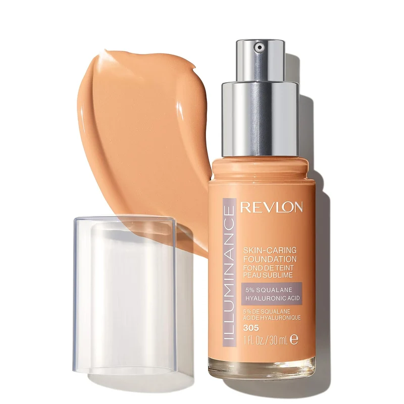 WHOLESALE REVLON ILLUMINANCE SKIN-CARING FOUNDATION 1 OZ - MEDIUM SAND 305 - 48 PIECE LOT
