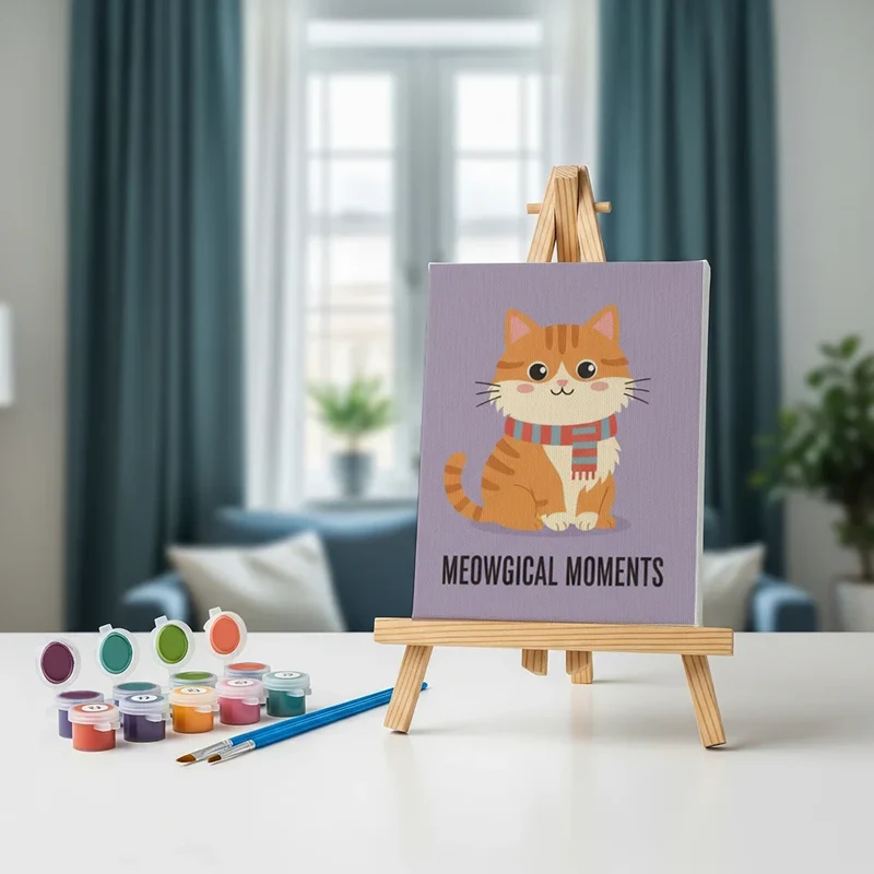 Quirky Pets Club - Mini Painting by numbers Set of 6