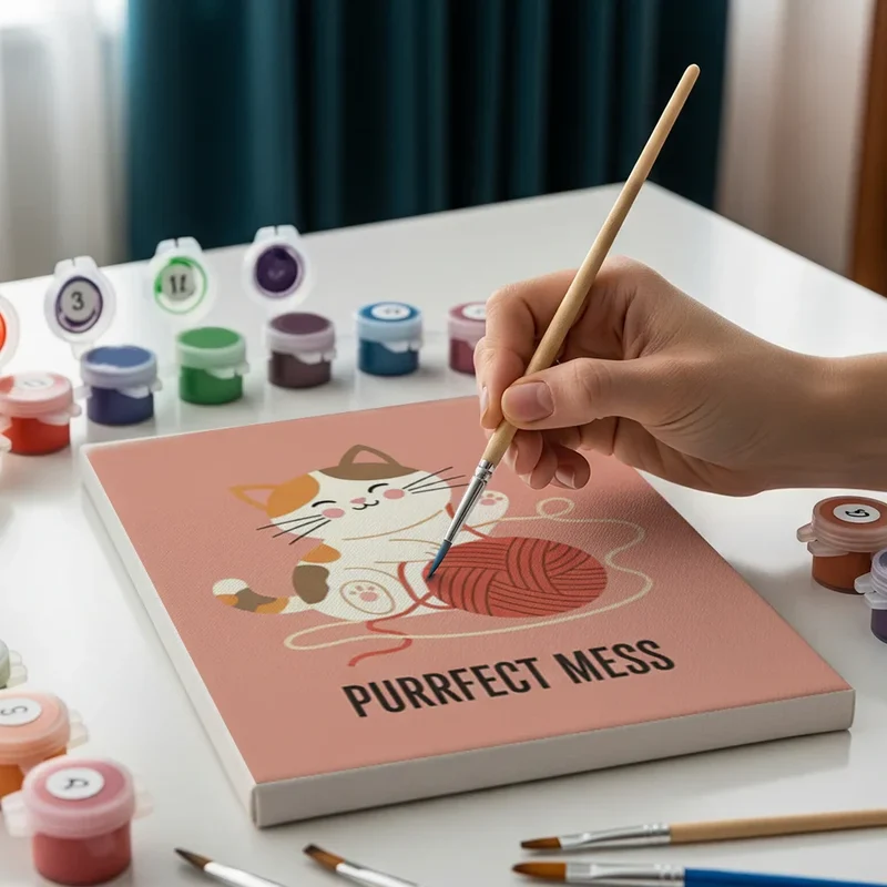 Quirky Pets Club - Mini Painting by numbers Set of 6