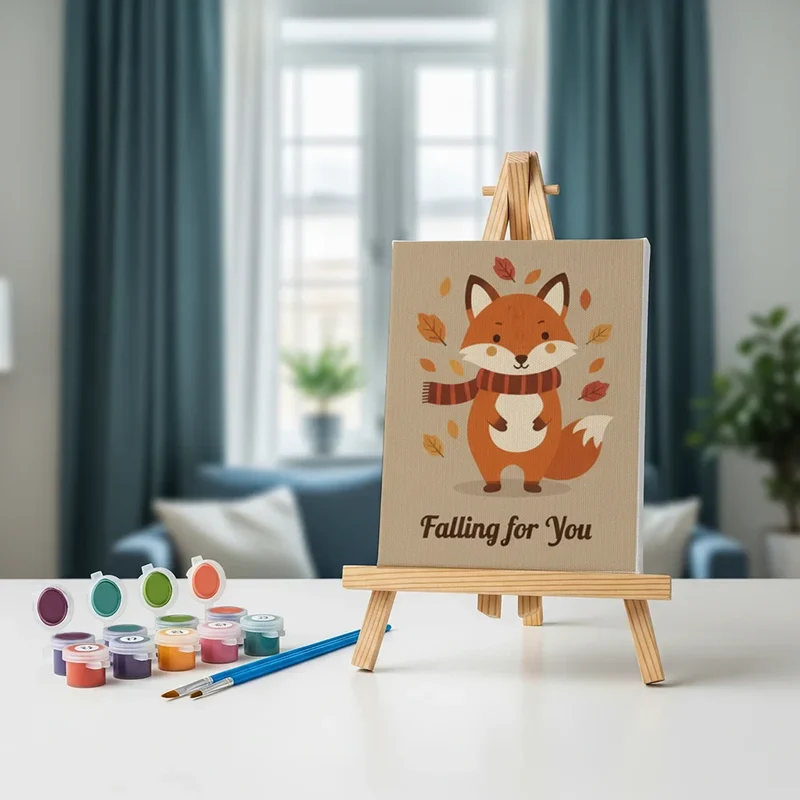 Cosy autumn vibes - Mini Painting by numbers Set of 6