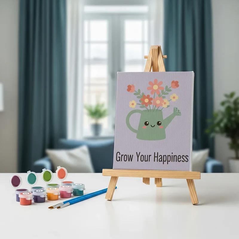 Whimsical Garden Party - Mini Painting by numbers Set of 6