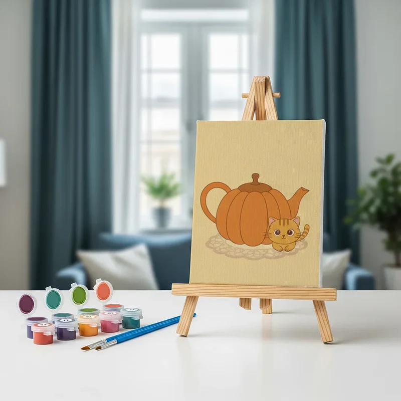 Autumn peculiarity - Mini Painting by numbers Set of 6