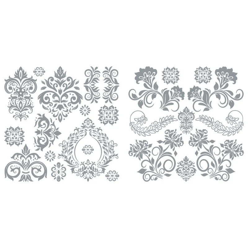 Hokus Pokus - Rococo - Silver - 2 Pieces