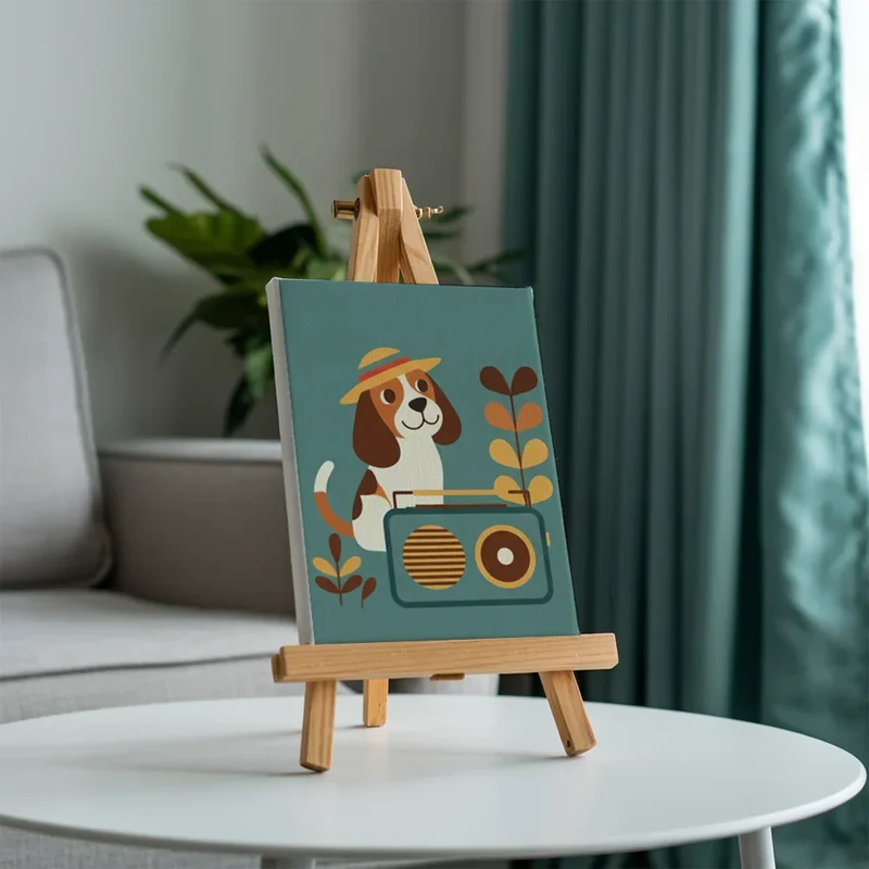 Retro Picnic Vibes - Mini Painting by numbers Set of 6
