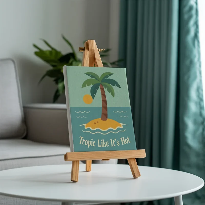 Retro Travel Time - Mini Painting by numbers Set of 6
