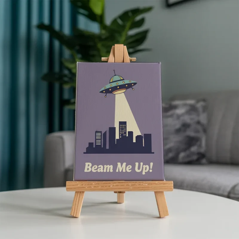 Retro Space Wonders - Mini Painting by numbers Set of 6