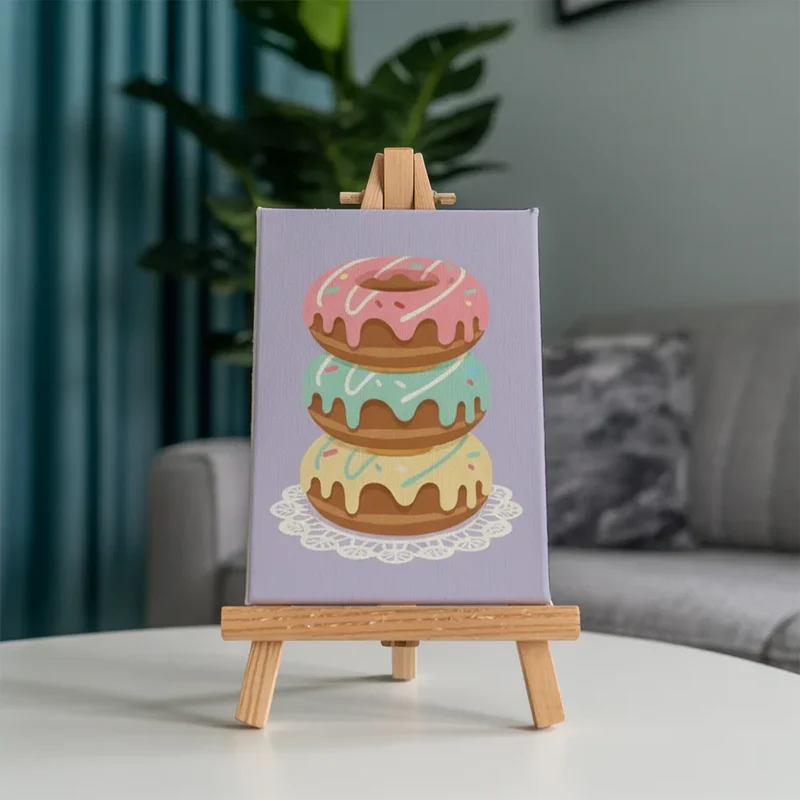 Retro Sweet Treats - Mini Painting by numbers Set of 6