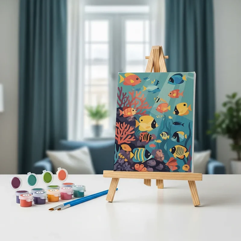 Wonders of the Sea - Mini Painting by numbers Set of 6