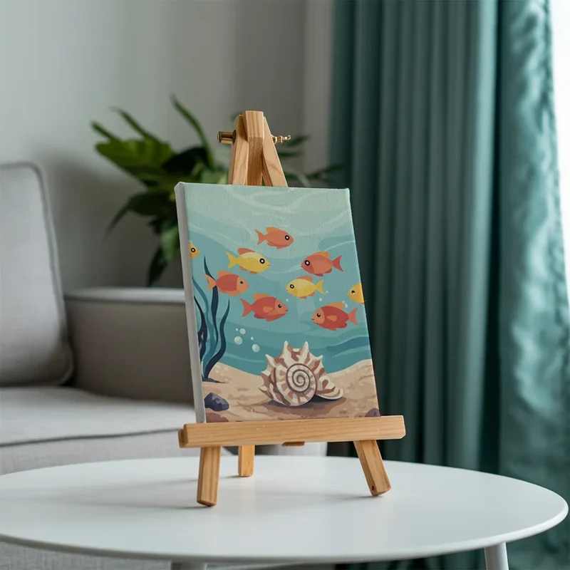 Wonders of the Sea - Mini Painting by numbers Set of 6