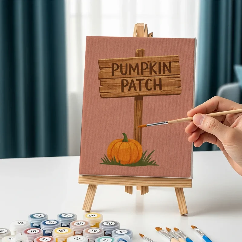 Dreaming of a pumpkin - Mini Painting by numbers Set of 6