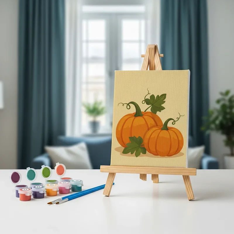 Dreaming of a pumpkin - Mini Painting by numbers Set of 6