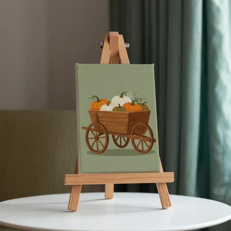 Dreaming of a pumpkin - Mini Painting by numbers Set of 6