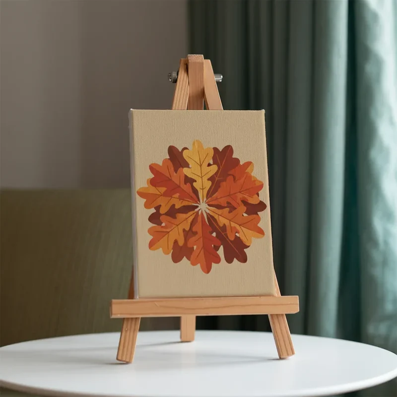 Whispering Autumn Leaves - Mini Painting by numbers Set of 6