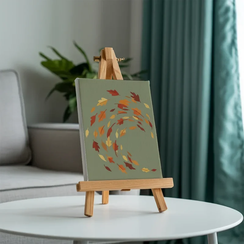 Whispering Autumn Leaves - Mini Painting by numbers Set of 6