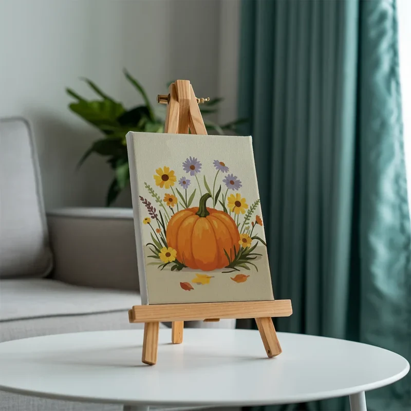 Seasonal Flowering - Mini Painting by numbers Set of 6