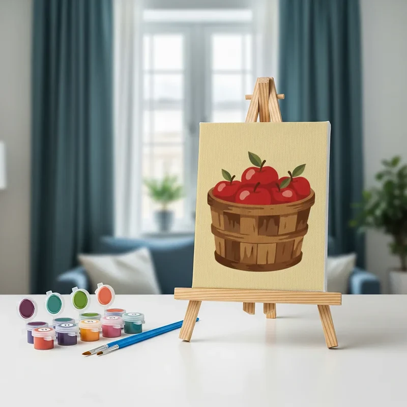 Walk through the Apple Orchard - Mini Painting by numbers Set of 6