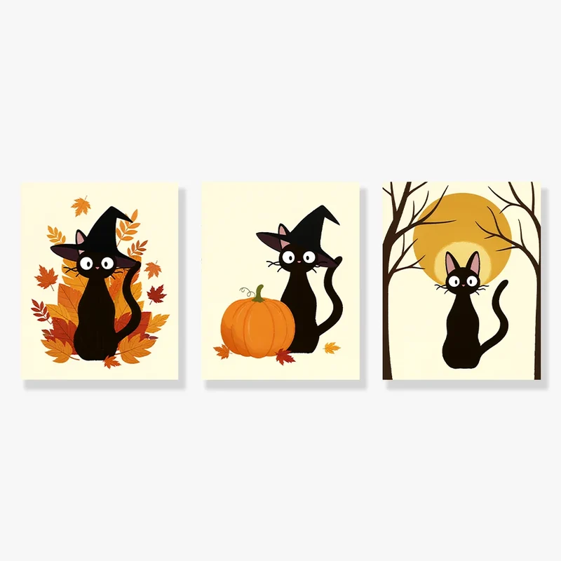 The Family of the Witch - Mini Painting by numbers Set of 3