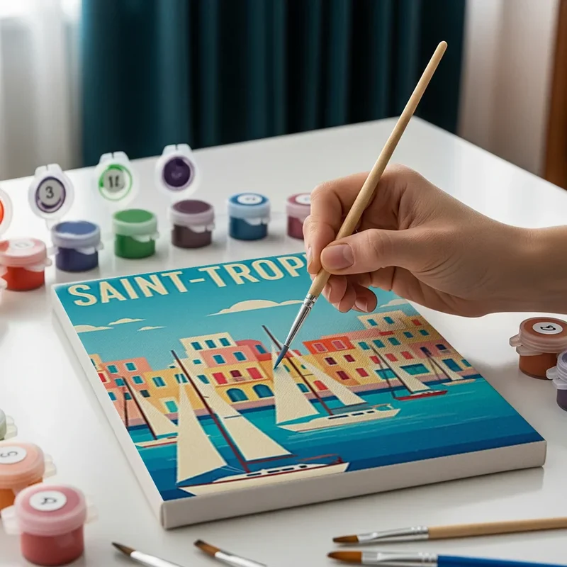 The Global Getaway Collection - Mini Painting by numbers Set of 6