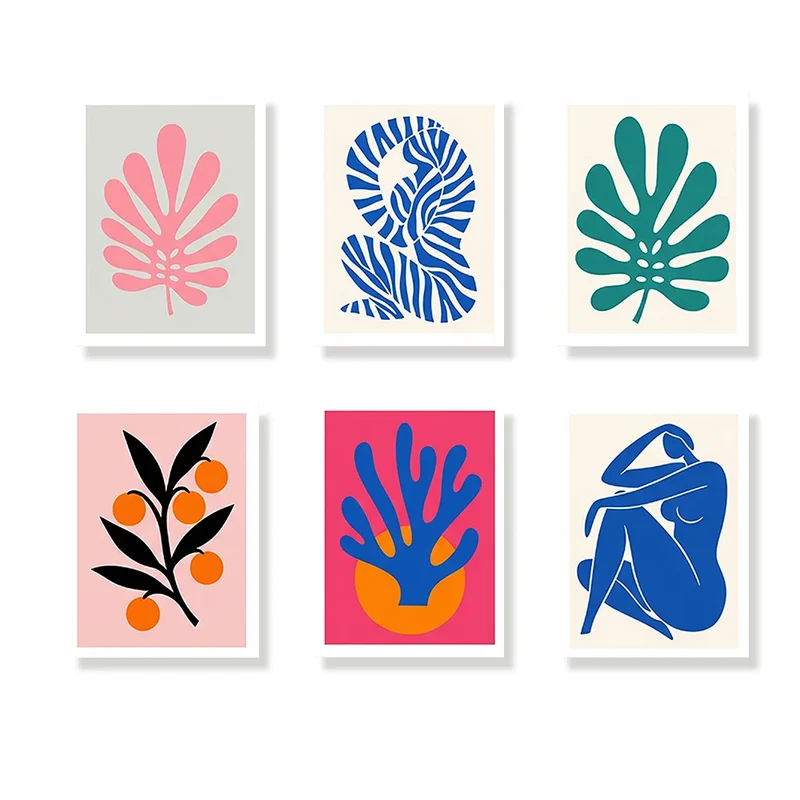 Modern Matisse - Mini Painting by numbers Set of 6