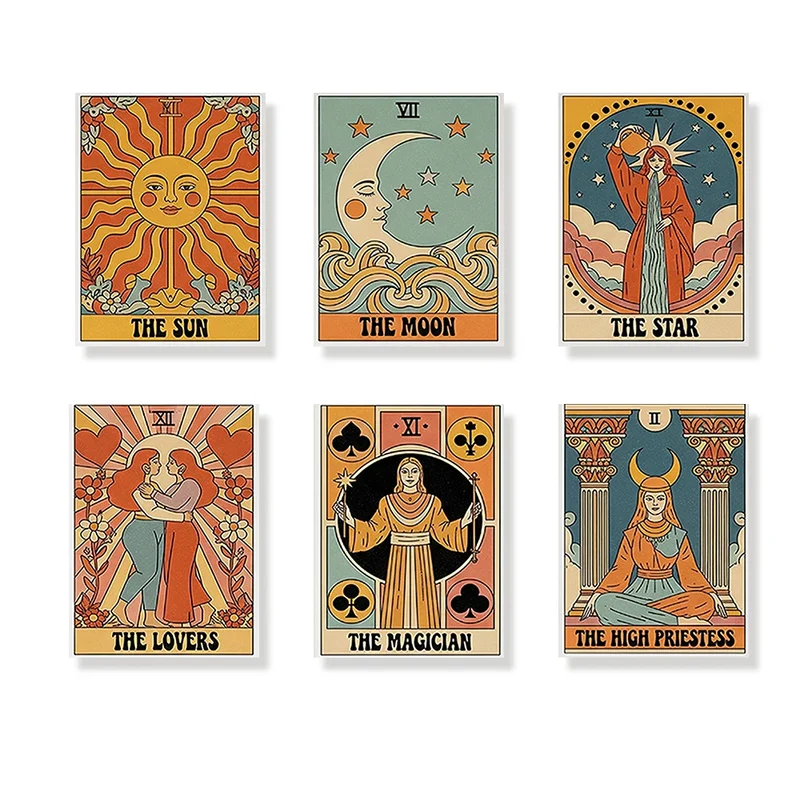 Tarot Vibe Collection - Mini Painting by numbers Set of 6