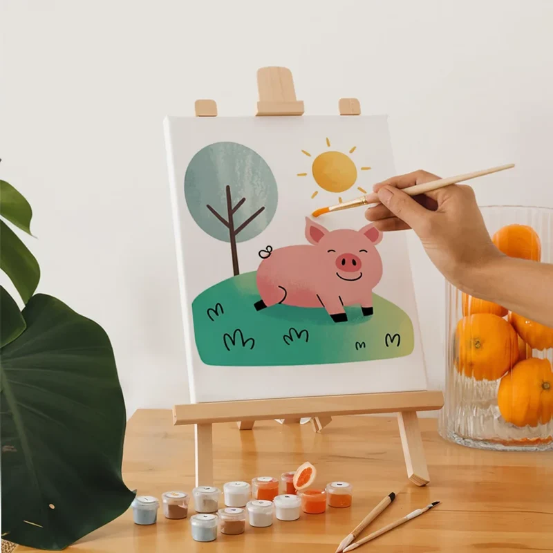 Farm Friends - Mini Painting by numbers Set of 6