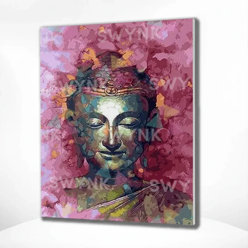 Painting by numbers Pink Buddha