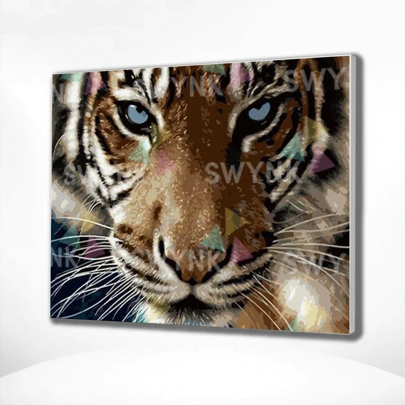 Painting by numbers Tiger with Blue Eyes