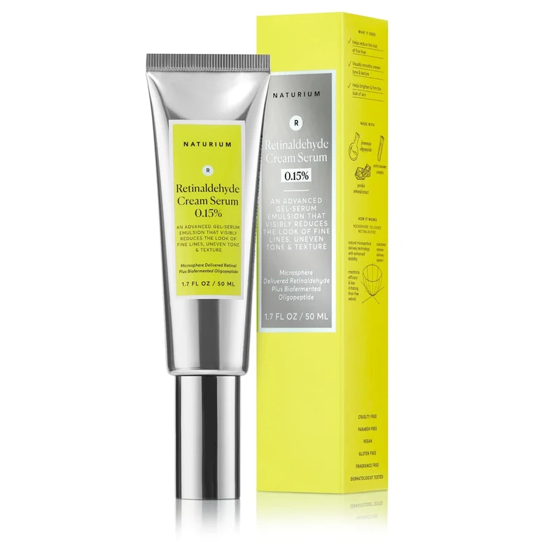 WHOLESALE NATURIUM RETINALDEHYDE CREAM SERUM 0.15%, 1.7 OZ - 48 PIECE LOT