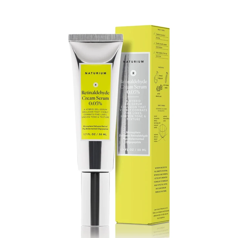 WHOLESALE NATURIUM RETINALDEHYDE CREAM SERUM 0.05%, 1.7 OZ - 48 PIECE LOT