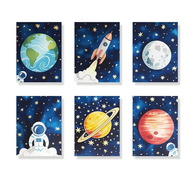 Out of this World - Mini Painting by numbers Set of 6