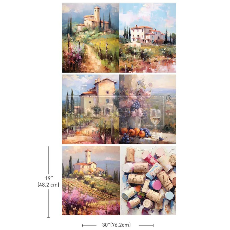 Decoupage Decor Tissue Paper Pack - ROMANTIC GETAWAY