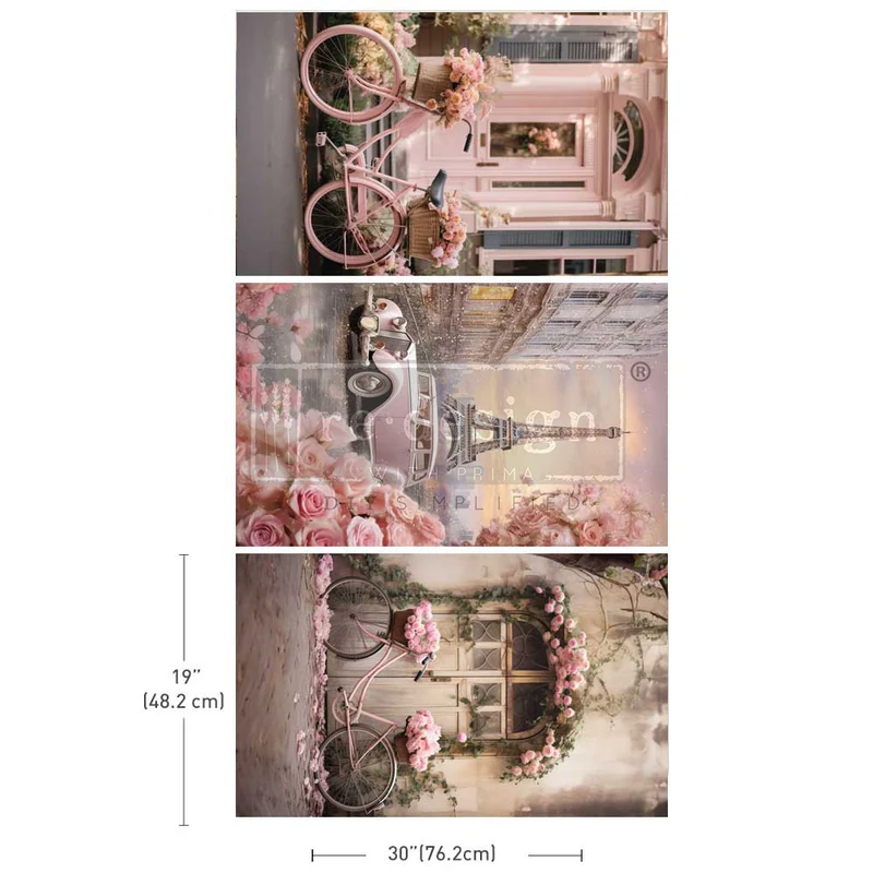 Decoupage Decor Tissue Paper Pack - PARISIAN BLOOM HAVEN
