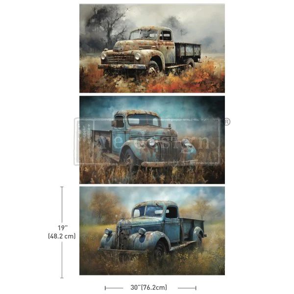 Decoupage Decor Tissue Paper Pack - WHEELS OF TIME