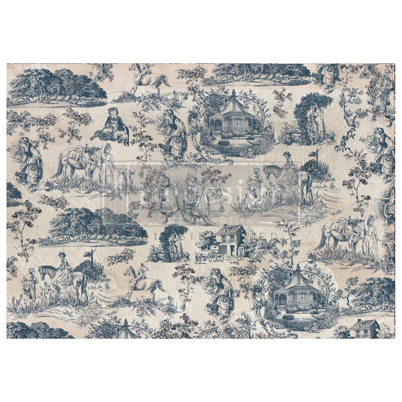 Papel Decoupage Re Design With Prima - KACHA - TOILE DE JOUY