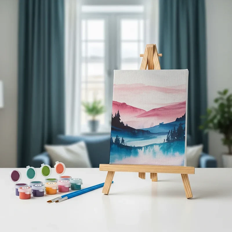 Dream landscapes in pastel - Mini Painting by numbers Set of 6