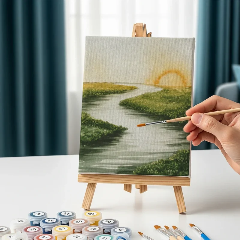 Whispers of Nature - Mini Painting by numbers Set of 6