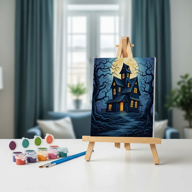 Spooky Nights Collection - Mini Painting by numbers Set of 6