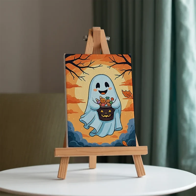 Trick or Treat magic - Mini Painting by numbers Set of 6