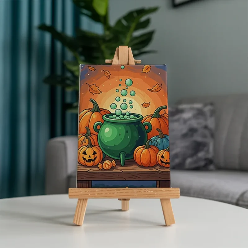 Trick or Treat magic - Mini Painting by numbers Set of 6