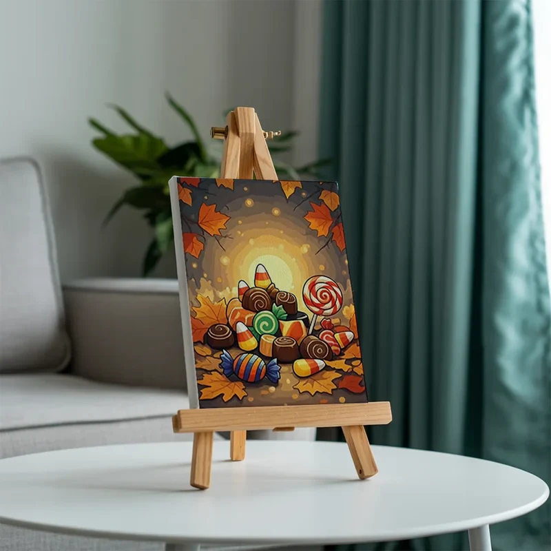 Trick or Treat magic - Mini Painting by numbers Set of 6