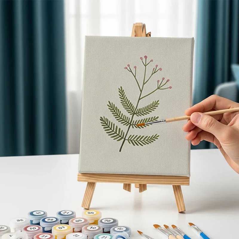 Wildflower meadow - Mini Painting by numbers Set of 6