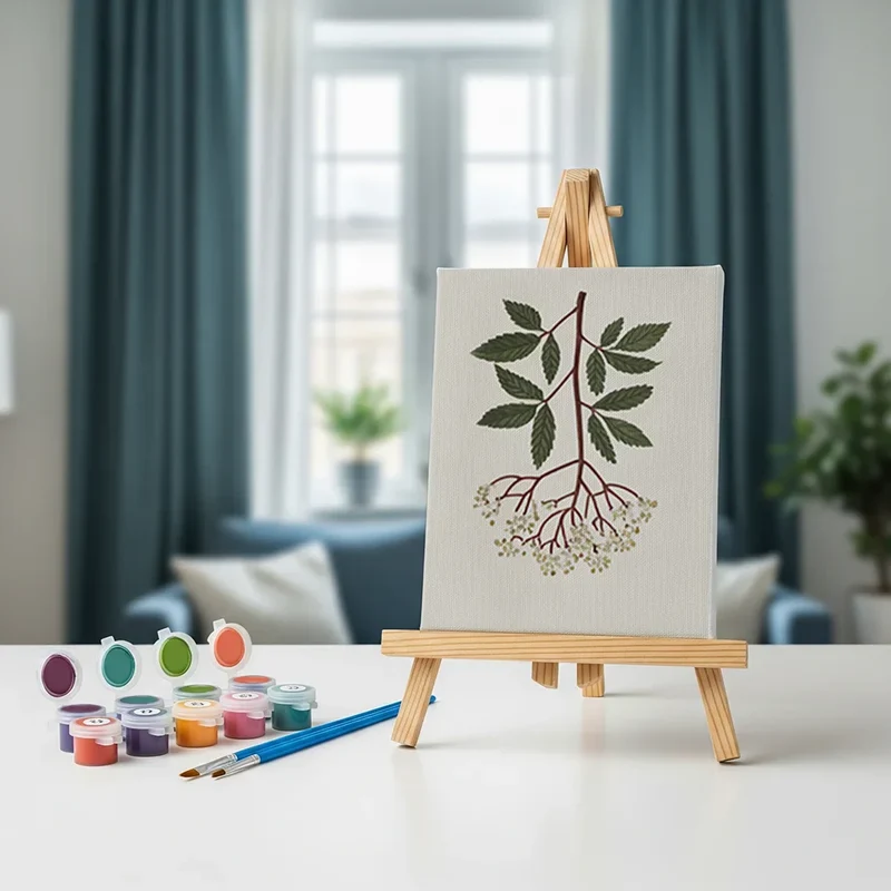 Wildflower meadow - Mini Painting by numbers Set of 6