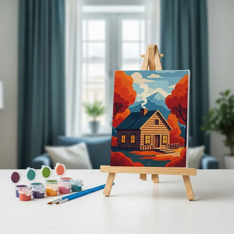 Harvest Shades - Mini Painting by numbers Set of 6